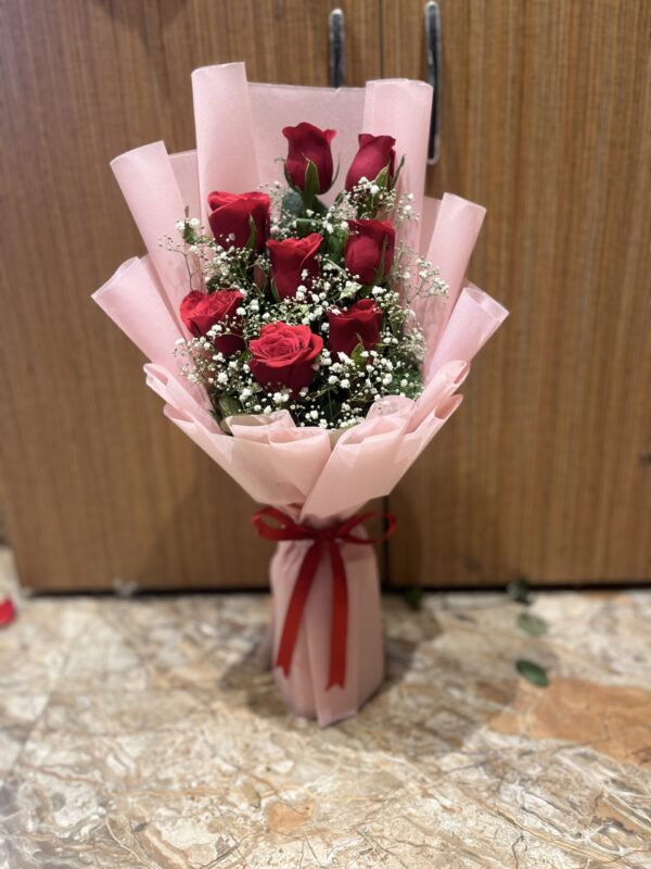Vivid Love Roses Bouquet