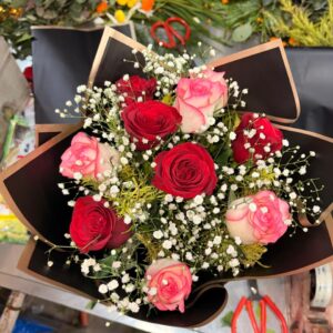 Pink And Red Velvet Embrace